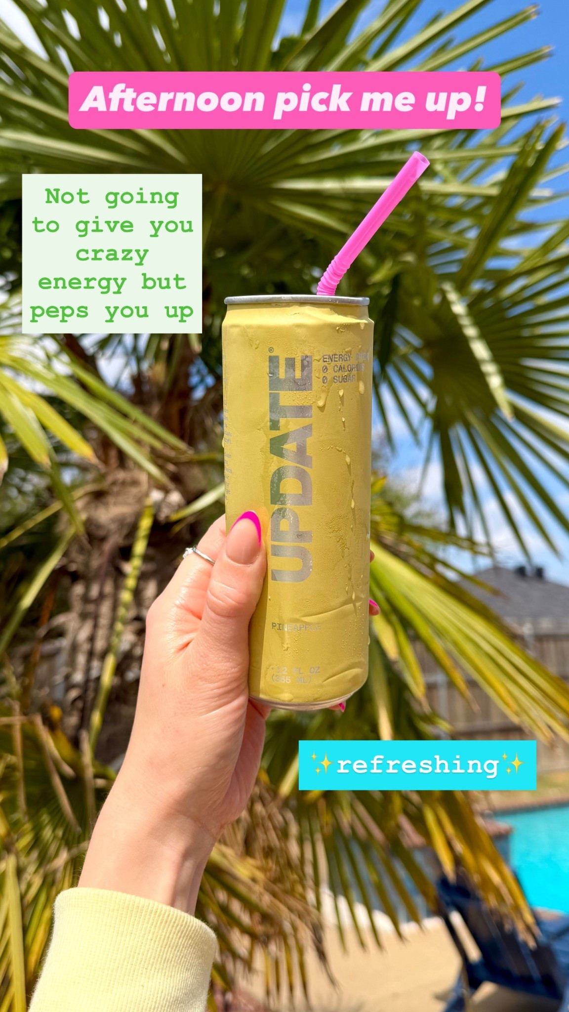 Drink Update. Update energy drink. Kim Kardashian’s energy drink. Pineapple energy drink. Natural energy.

#LTKfoodie #LTKActive