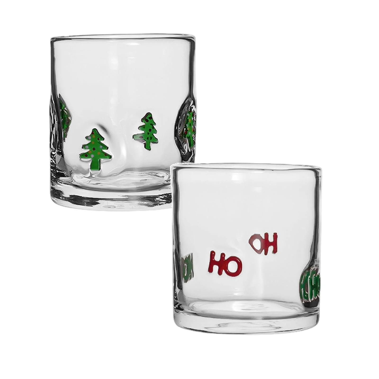 JESSBEAUTY Christmas Icon Juice Glasses, 14oz Icon Stemless Drinking Glasses Set, Xmas Gifts for ... | Walmart (US)