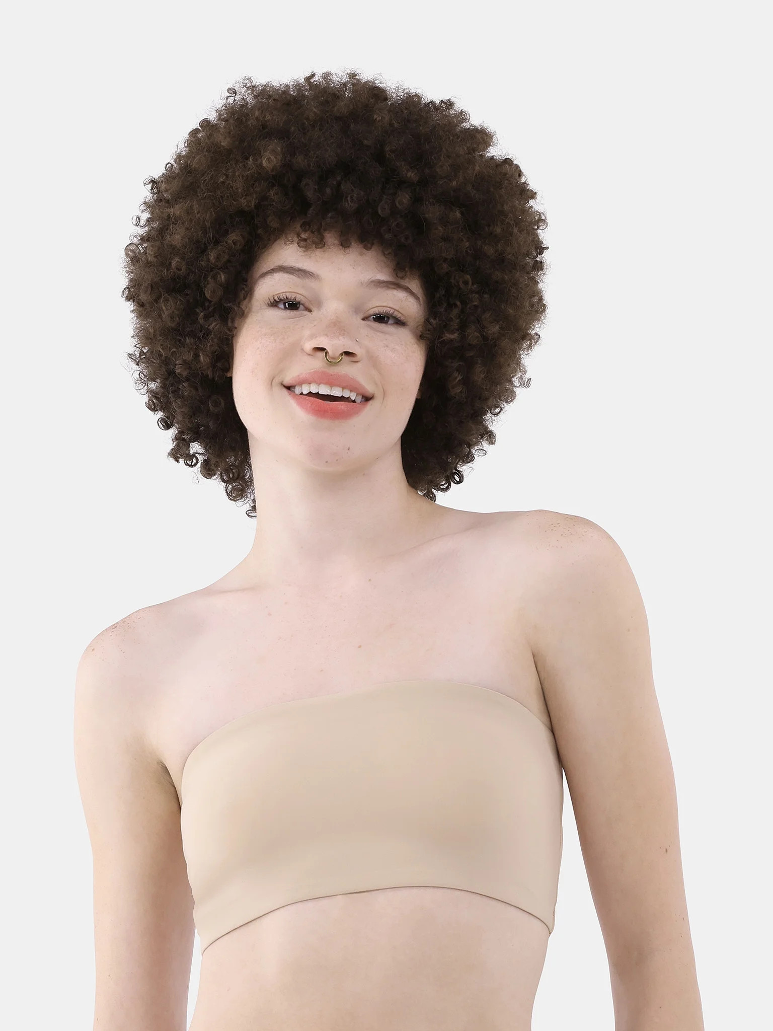 No Boundaries Women's Fit Stretch Bandeau Bra, Sizes XS-3XL | Walmart (US)