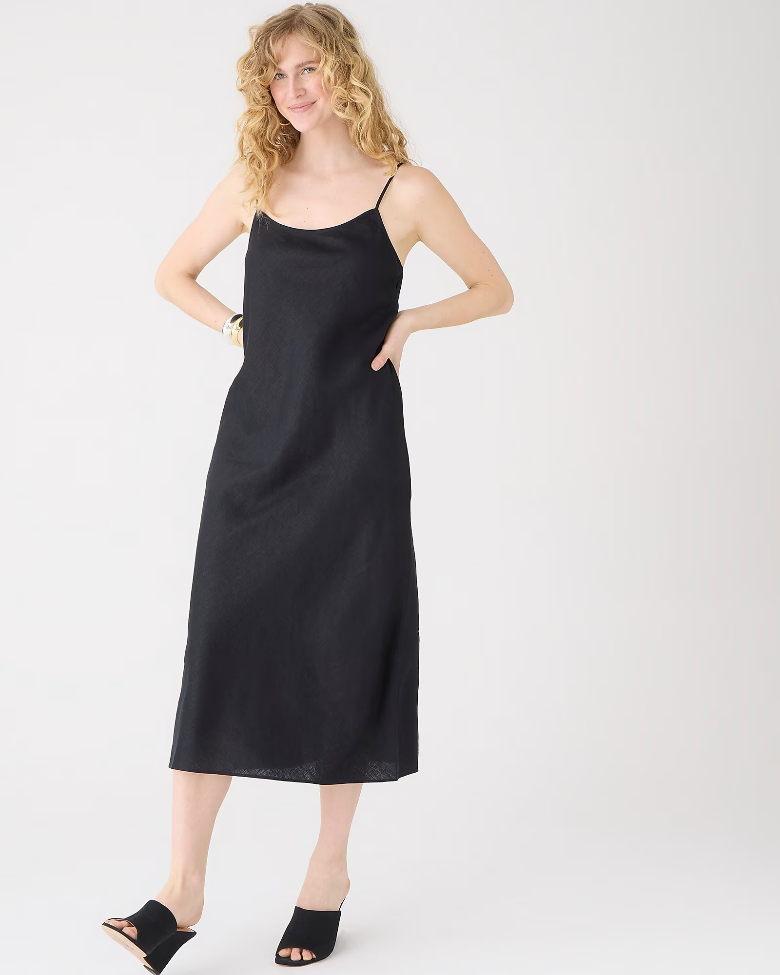 Gwyneth slip dress in linen | J. Crew US