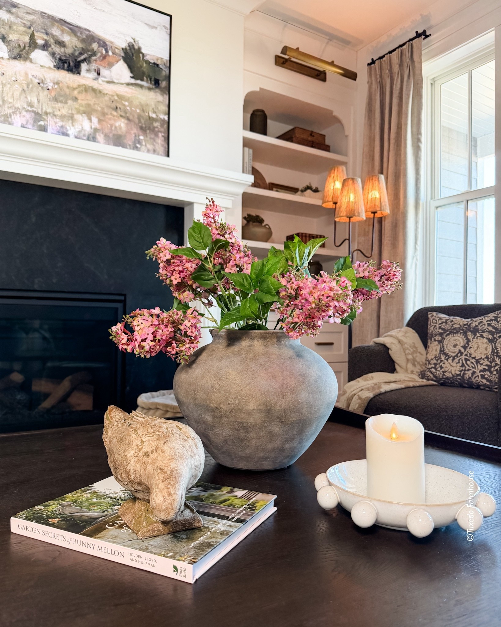 Spring coffee table styling with a gorgeous vase of lilacs, a sweet dove, and a simple decorative bowl 🤍
Soft, seasonal, and effortlessly styled. #SpringDecor 

  

#LTKHome #LTKSeasonal #LTKHome #LTKSaleAlert