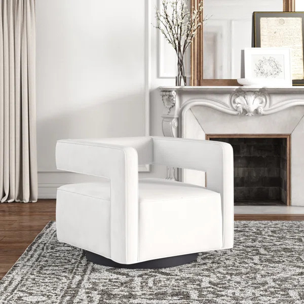 Fidelia Upholstered Swivel Armchair | Wayfair North America