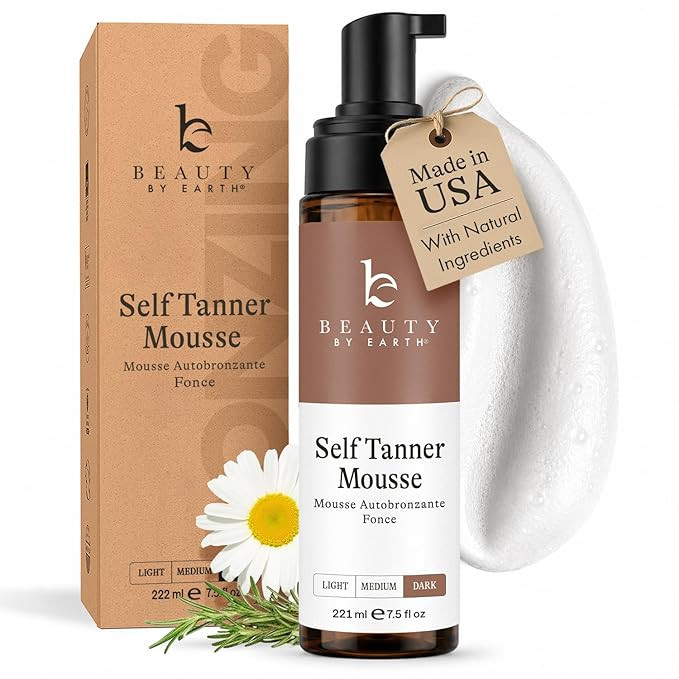 Self Tanner Mousse - USA Made with Natural & Organic Ingredients, Self Tanning Mousse Foam for Ul... | Amazon (US)