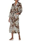 Natori Women's Plush Leopard Robe, Chestnut, Extra Large | Amazon (US)