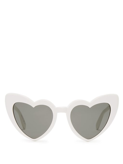 Loulou heart-shaped acetate sunglasses | Saint Laurent | Matches (US)