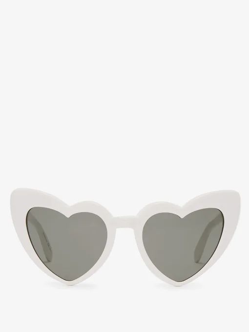 Loulou heart-shaped acetate sunglasses | Saint Laurent | Matches (US)