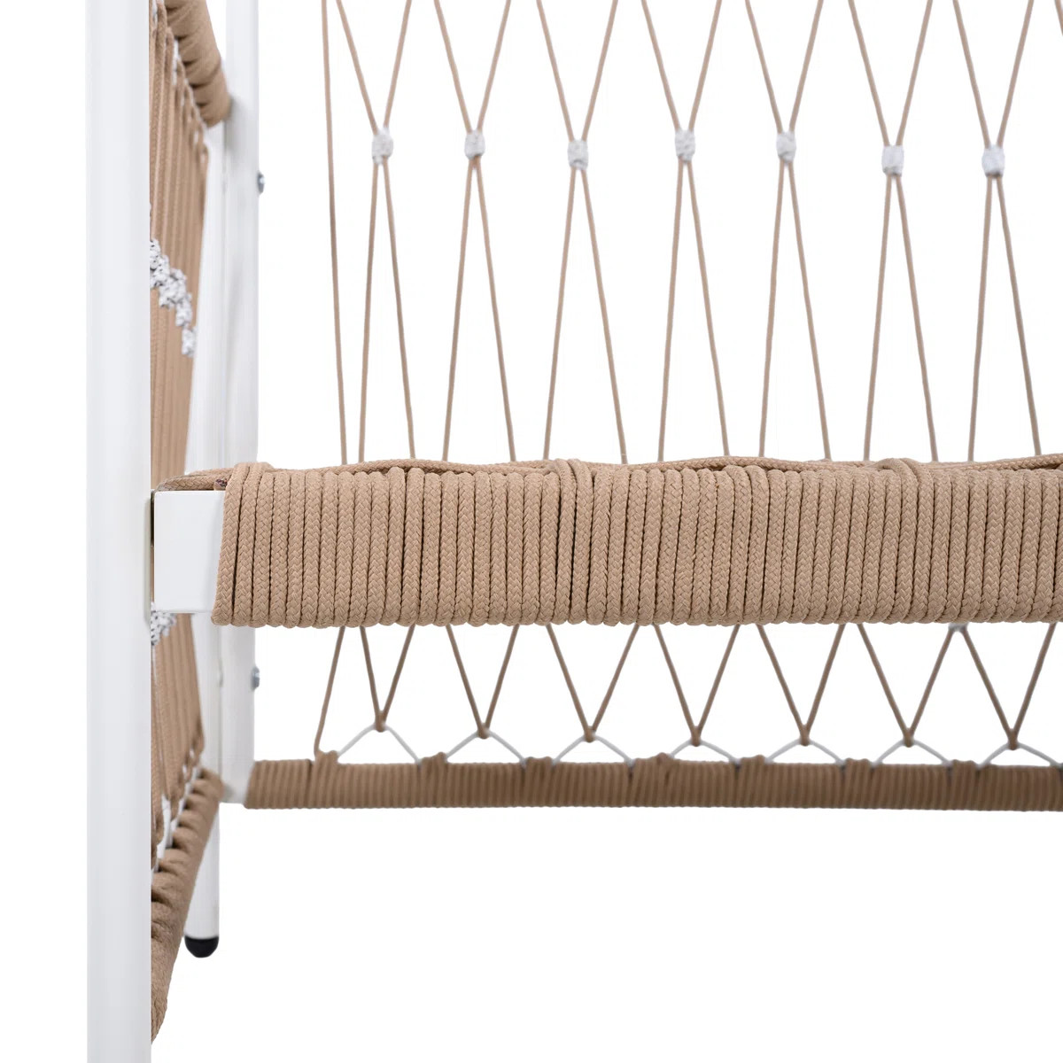 Binette Patio Woven Rope Lounge Chairs With Metal Frame & Cushions (Set of 2) | Wayfair North America
