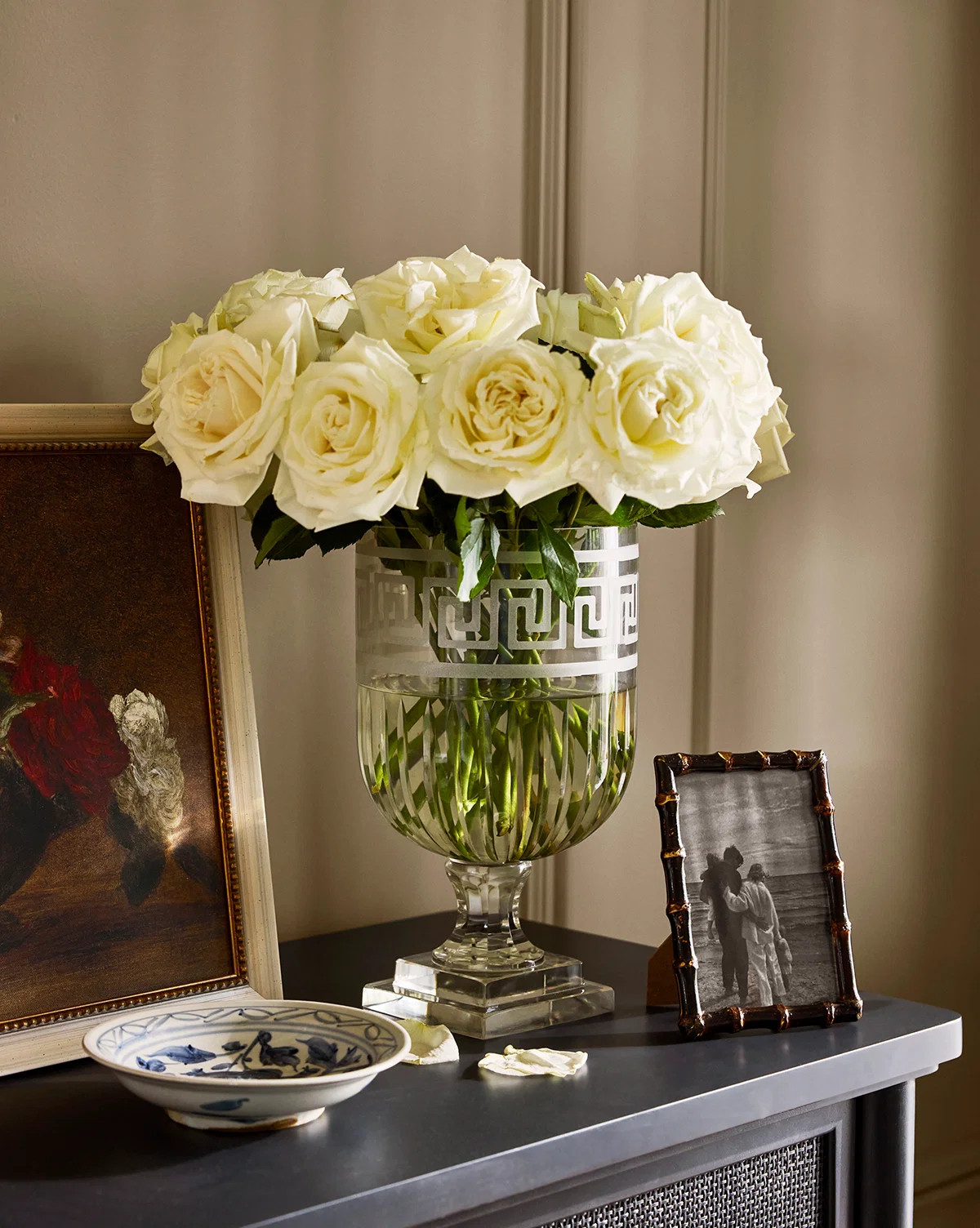 Greek Key Glass Vase | McGee & Co. (US)