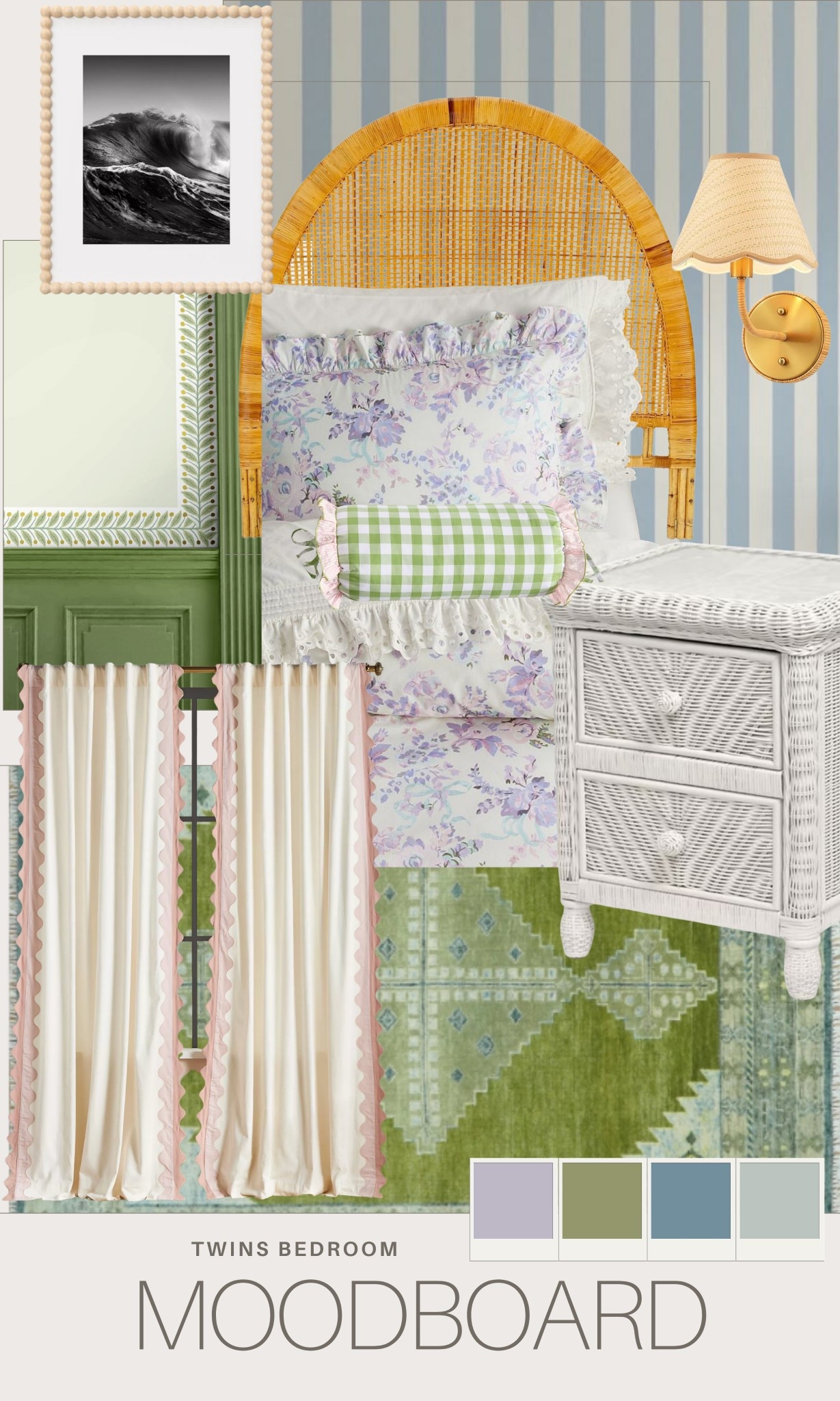 Twin girl bedroom remodel! So excited about how this is coming together 🩷🤩 
#twingirls #bedroom #homedecor #home #decor #style #homestyle 

#LTKHome #LTKKids #LTKFamily