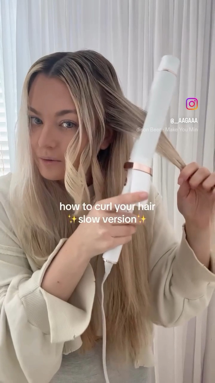 How I curl my hair with a curling iron🌸 I used the new long barrel from t3 1.5 inch. 

#LTKbeauty #LTKtravel #LTKwedding