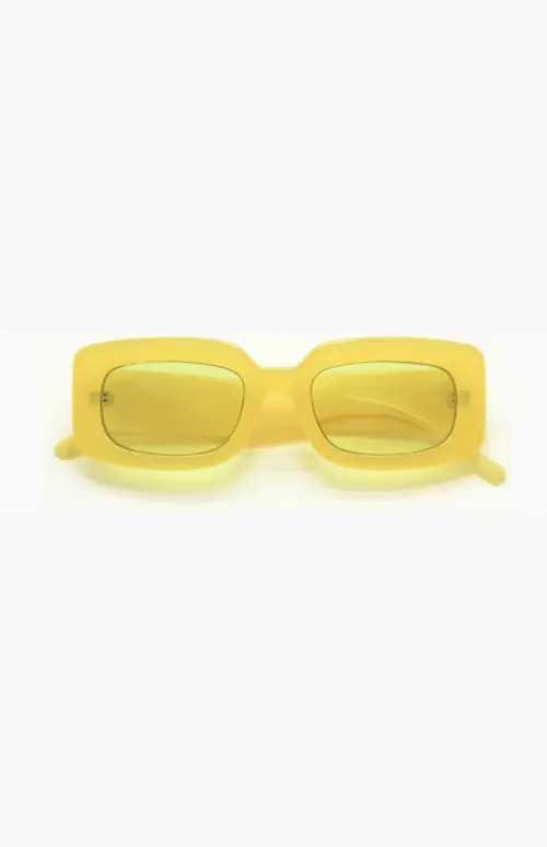 INDY Dolly Rectangular Sunglasses in Yellow at Nordstrom | Nordstrom