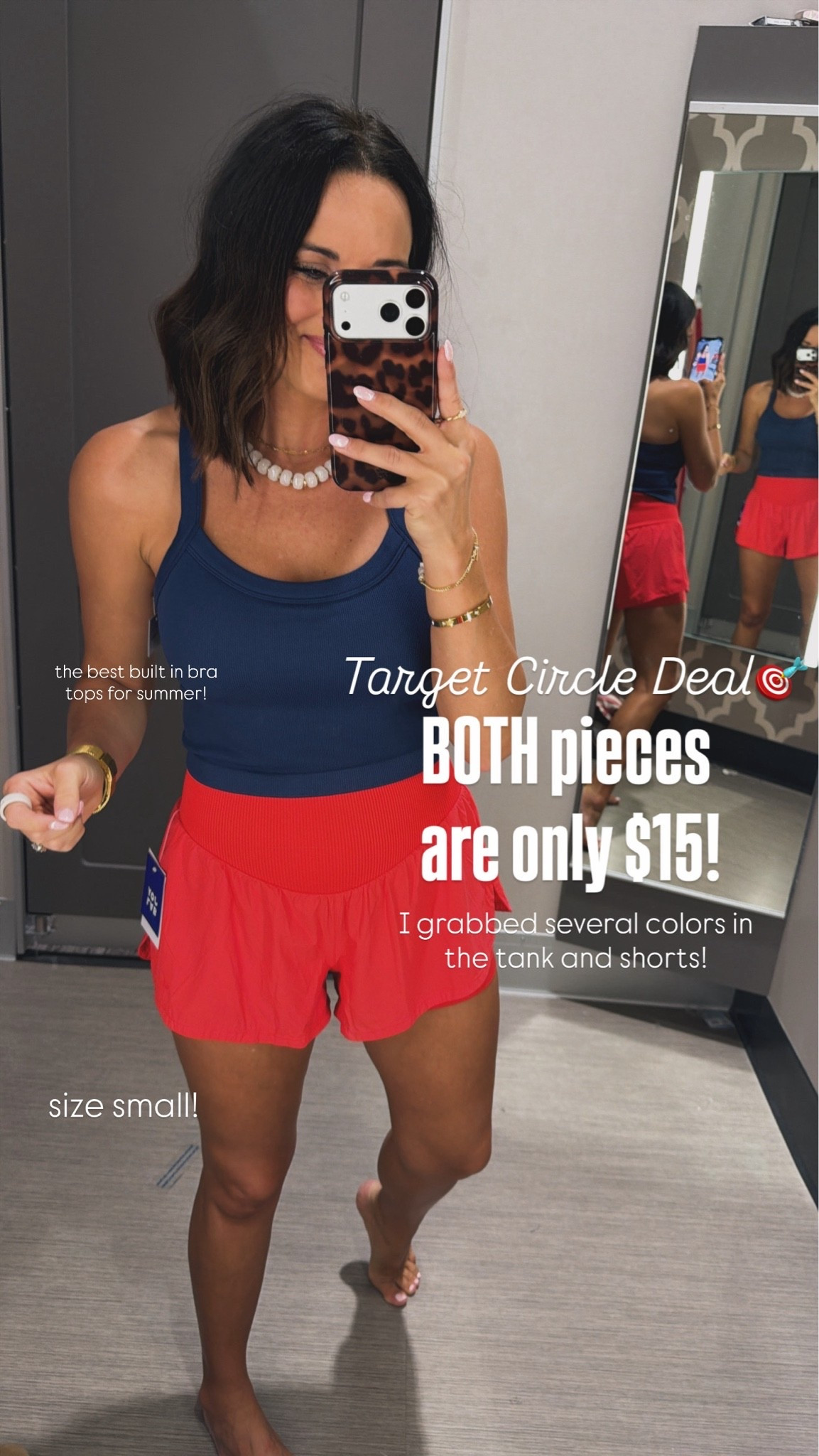 Target Circle deal alert 🎯

Y’all know I love a good activewear find, and this set is one of my favorites. The tank has a built-in bra, the shorts are so comfy, and both pieces are only $15 right now! I ended up grabbing multiple colors because I know I’ll be wearing these all summer long. ☀️

Size small in both.

#TargetStyle #TargetFinds #TargetCircle #TargetDeals #ActivewearFinds #SummerStyle #AffordableFashion #TargetRun #WorkoutStyle #LTKStyle #CasualStyle #EverydayOutfit #FashionDeals #TargetFashion

#LTKActive