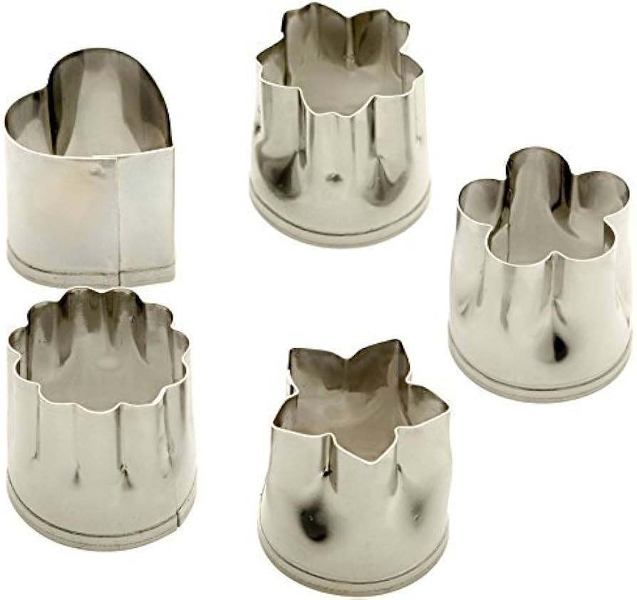 StarPack Home Vegetable Cutter Shapes Set (5 Piece) - Mini Cookie Cutters for Kids & Vegetable Cu... | Amazon (US)
