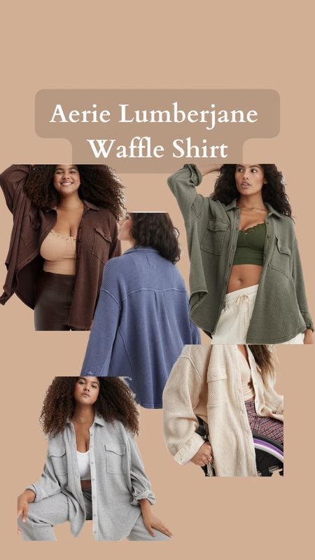 Back from last year, the lumberjane waffle shirt from aerie! Size down one for the perfect oversized fit OR stay true to size if you want to be extra comfy 💕

#LTKunder100 #LTKunder50 #LTKmidsize