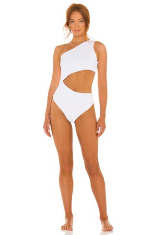 BEACH RIOT Celine One Piece in White from Revolve.com | Revolve Clothing (Global)