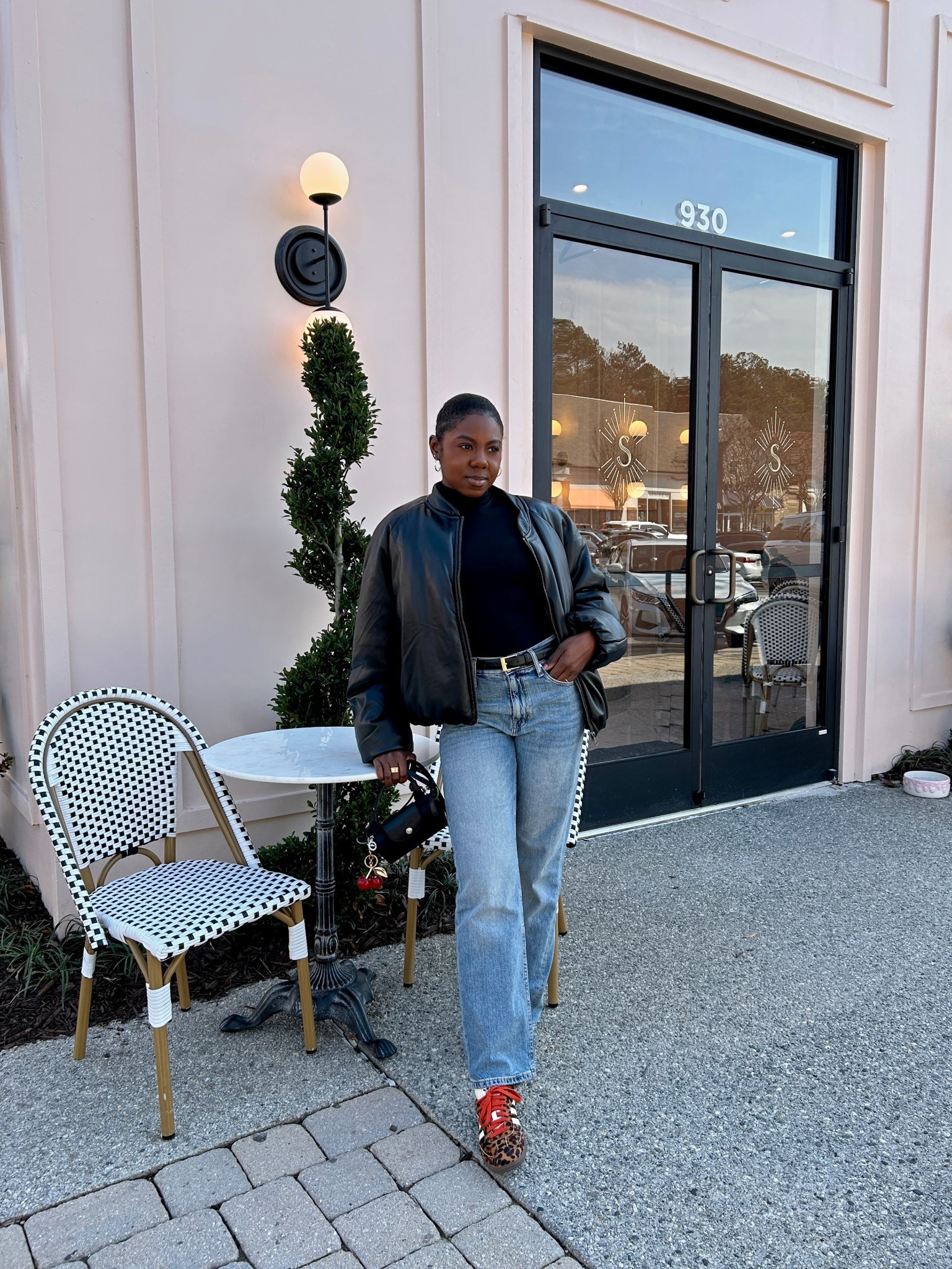 @adidas sambas with @abercrombie jeans, ASOS jacket and mini Longchamp  

#LTKdayinmylife #LTKootd #LTKOver40