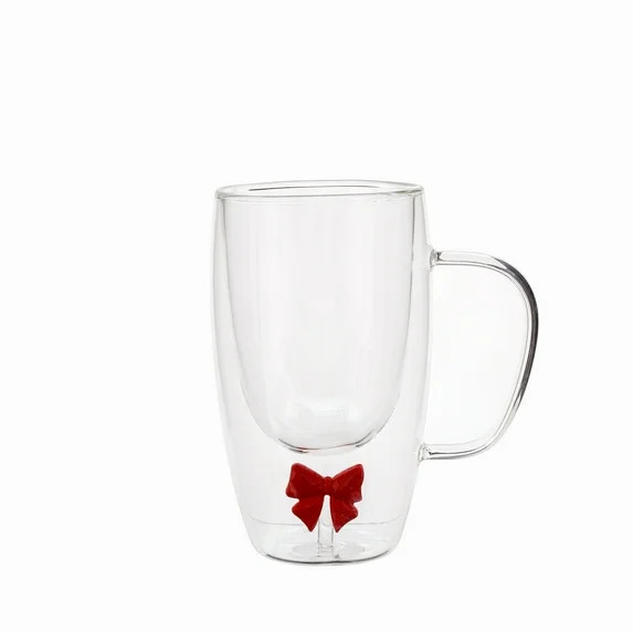 Double Wall Mug Bow Holiday Time | Walmart (US)
