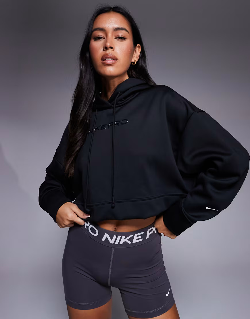Nike Pro Training hoodie in black | ASOS (Global)