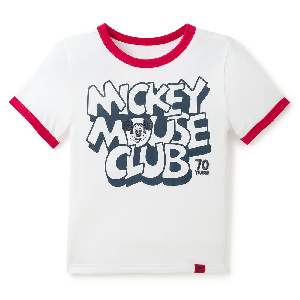 Mickey Mouse Club 70th Anniversary Ringer T-Shirt for Kids | Disney Store
