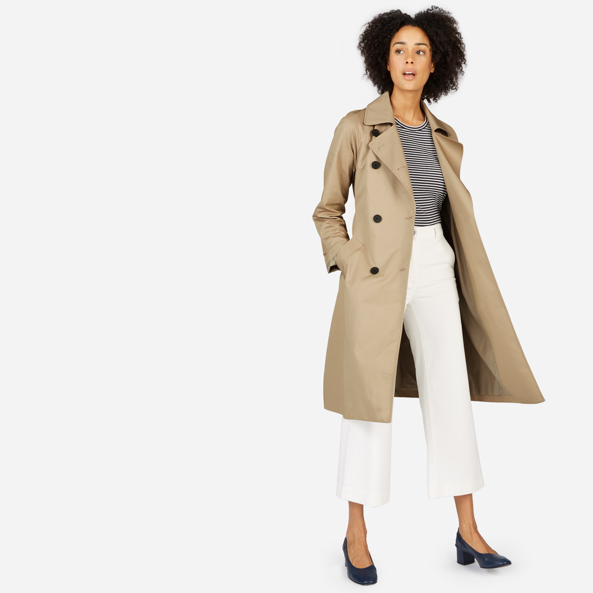 HomeWomenOuterwearTrenchesThe Drape Trench CoatThe Drape Trench CoatTrendy in style and drapeGreat v | Everlane