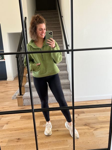 Today’s look for headed to the gym! Tried a Pilates class for the first time today and this was the perfect pullover to throw on over my sports bra before and after class! It’s perfectly oversized, but get your true size. 

#LTKfindsunder100 #LTKsalealert #LTKfitness