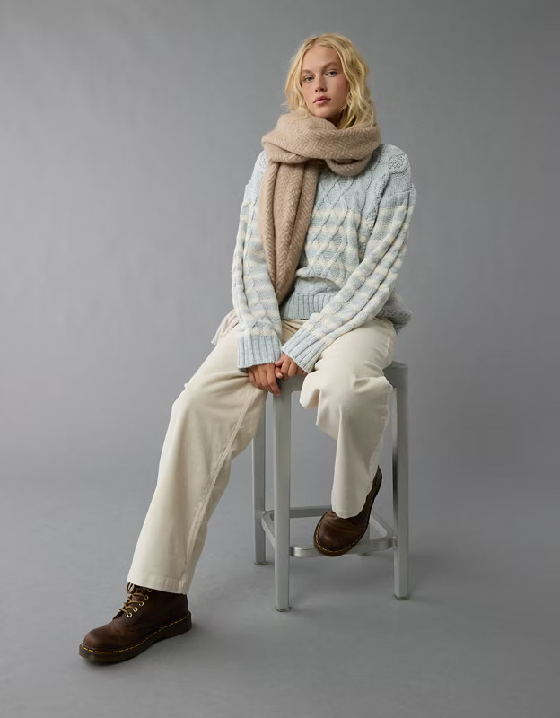 AE Herringbone Scarf | American Eagle Outfitters (US & CA)