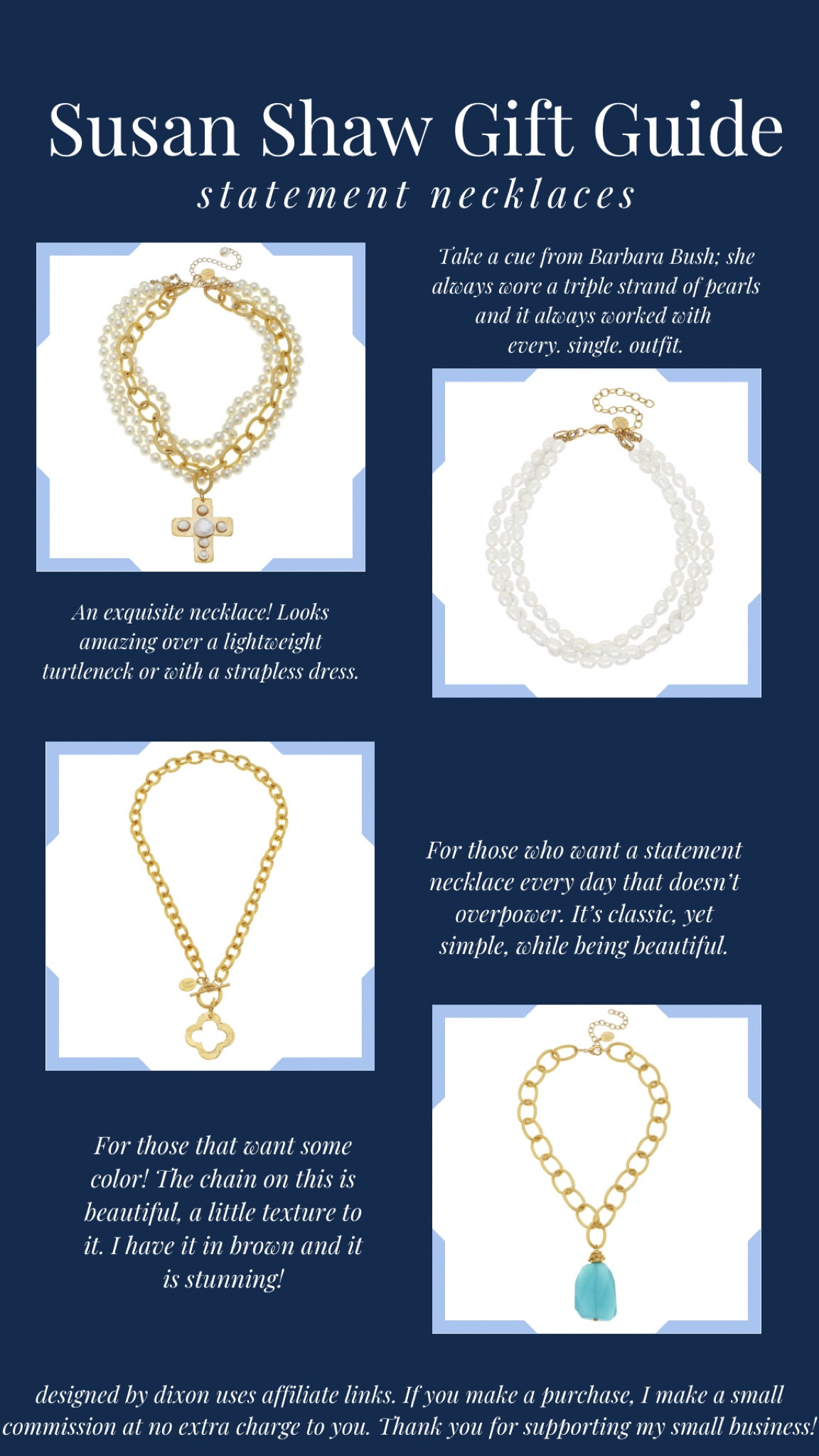 Last day of sun Shaw sale! Love a statement necklace for a beautiful gift! 

#LTKHoliday #LTKGiftGuide