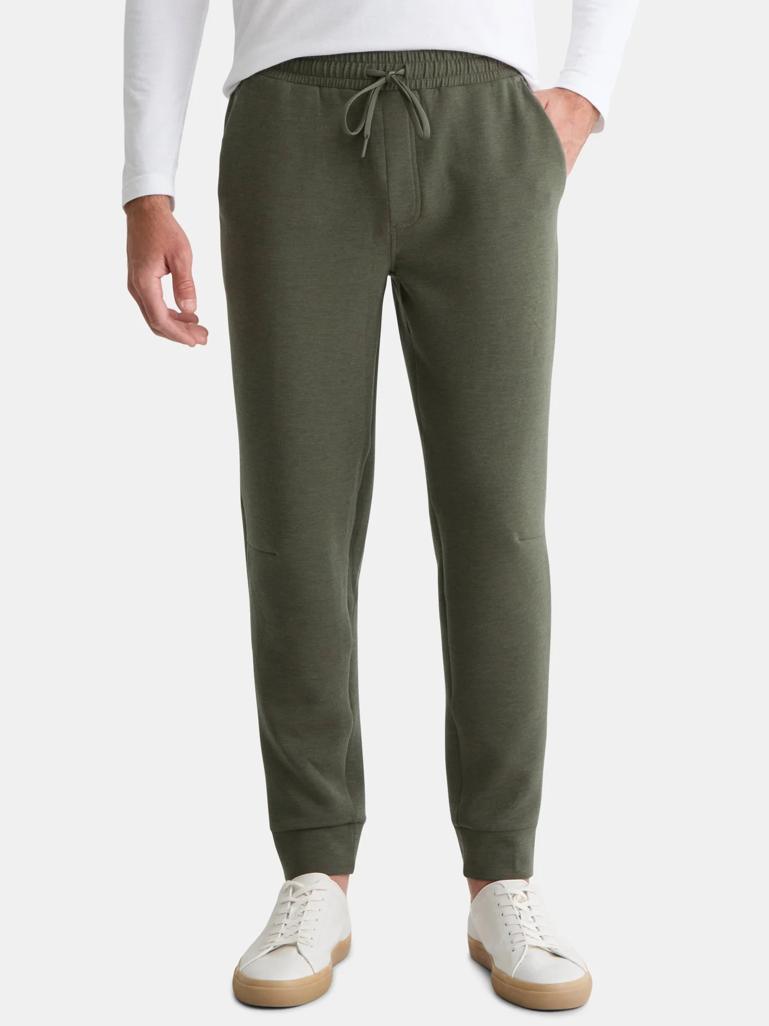 Athletic Works Men's and Big Men's Fusion Double Knit Joggers Pants, Sizes S-5XL - Walmart.com | Walmart (US)