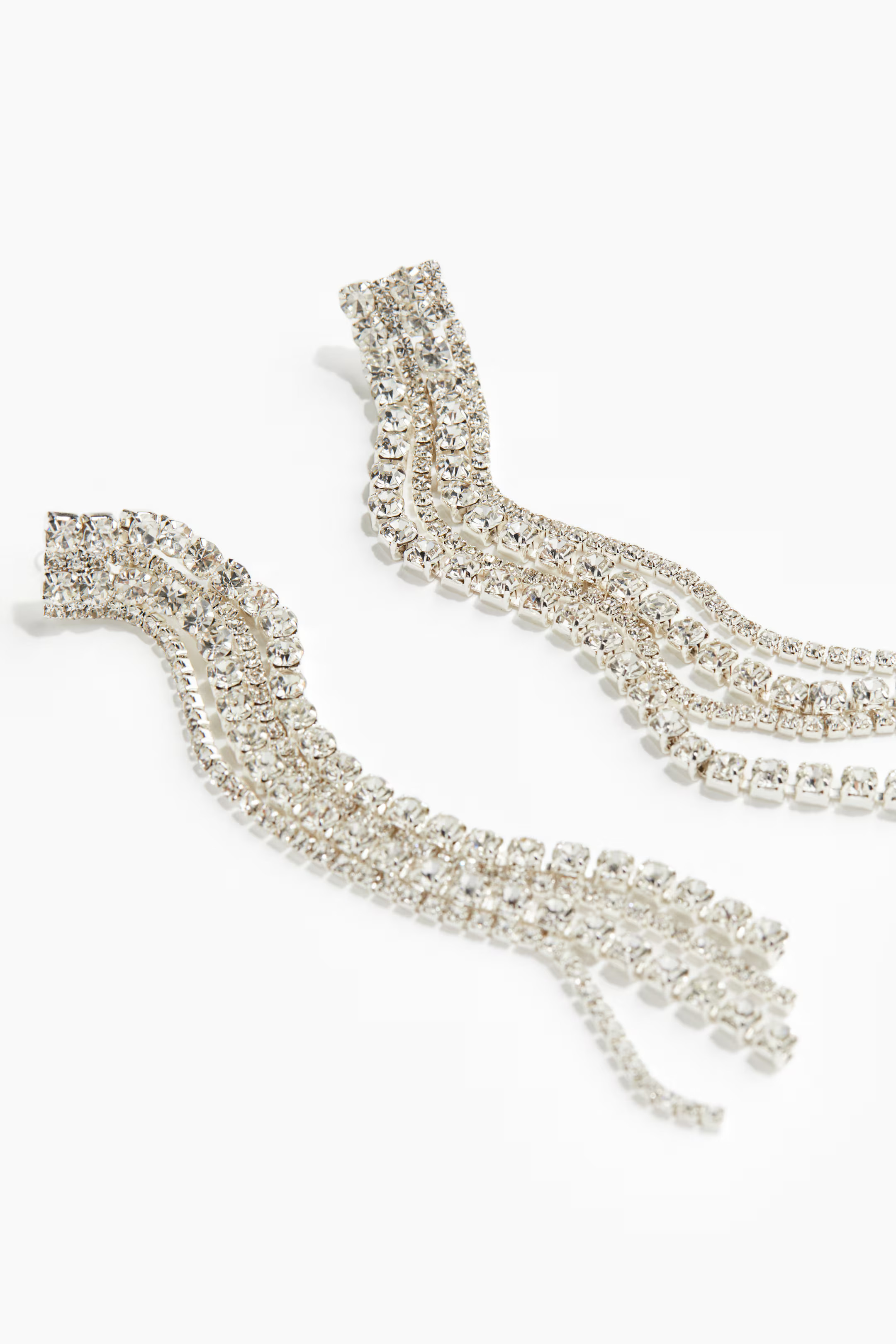Longues boucles d'oreilles à strass | H&M (FR, IT, ES, PT, BE)