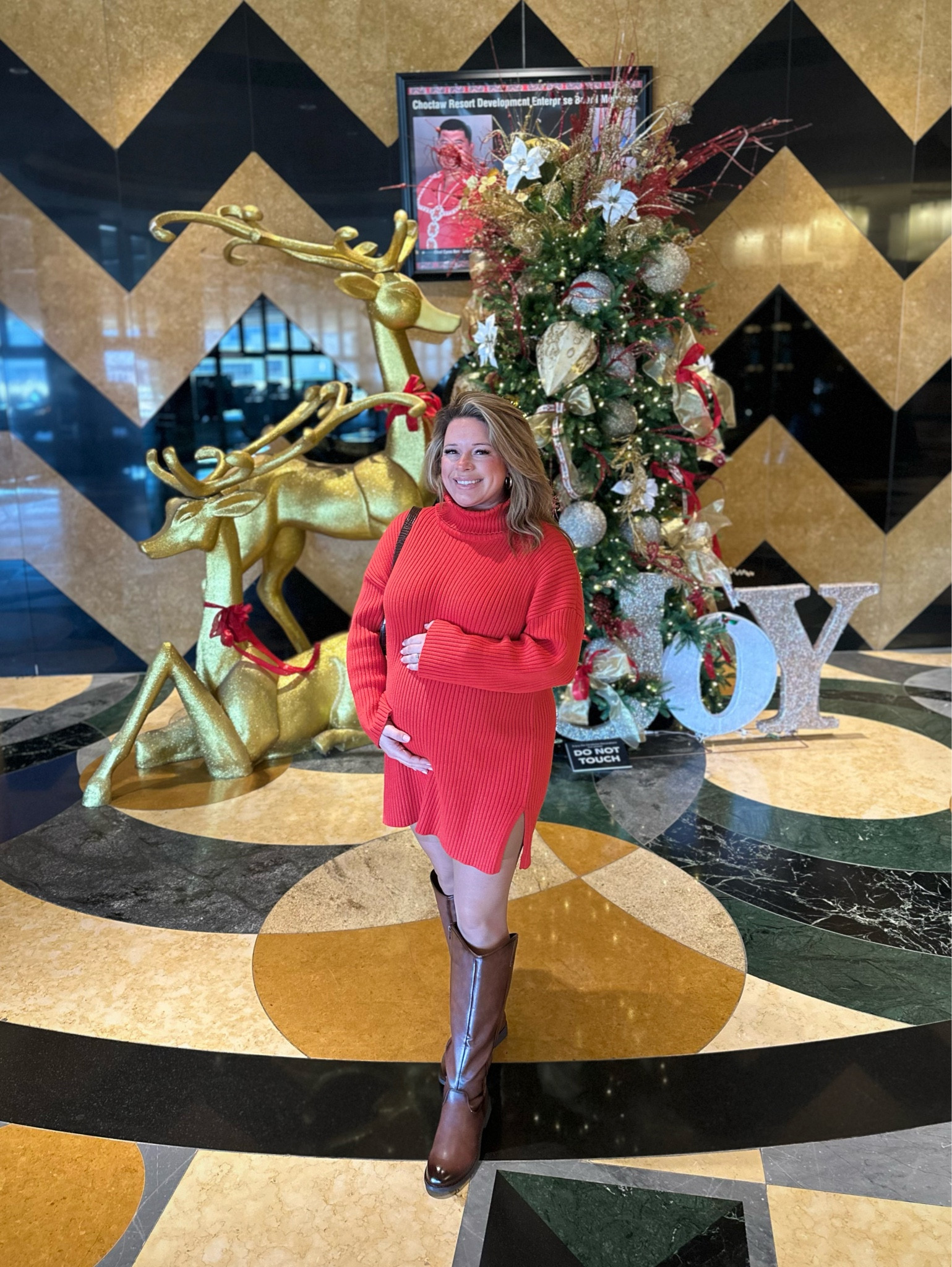 I’ve loved this sweater dress during and before pregnancy. I’ve had it for about a year and it’s so comfy and the length is just perfect for my bump still. I’m going on 28 weeks pregnant this week and it’s so comfy and cozy for cold weather. Wearing my normal size large since it’s plenty roomy. 

These boots are also super comfy and roomy for my pregnant feet during the winter months.

#LTKMidsize #LTKStyleTip #LTKBump