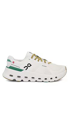 On Cloudrunner 2 Sneaker in Undyed & Green from Revolve.com | Revolve Clothing (Global)
