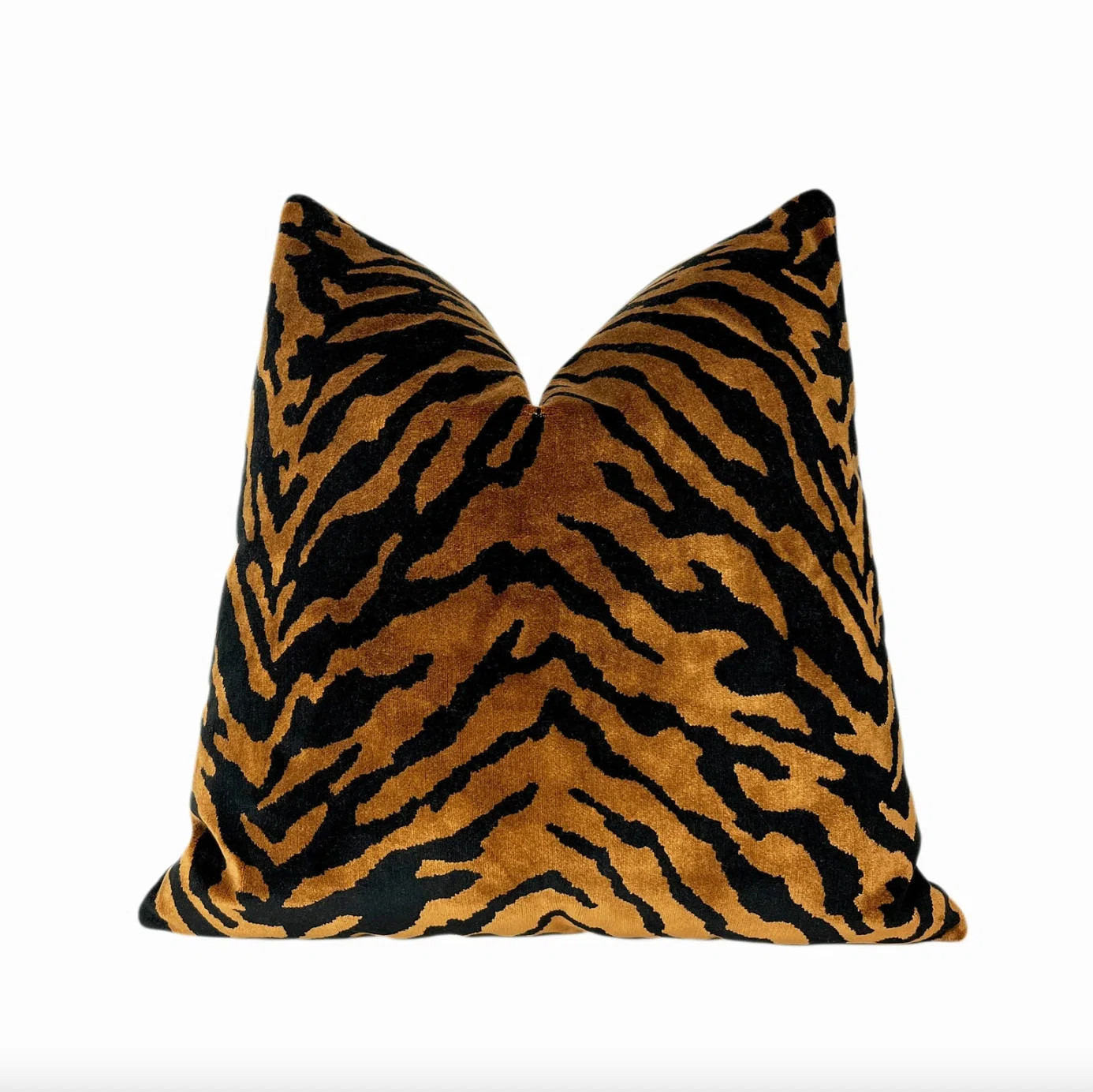 Velvet Zebra Print Throw Pillow Cover | Wayfair North America