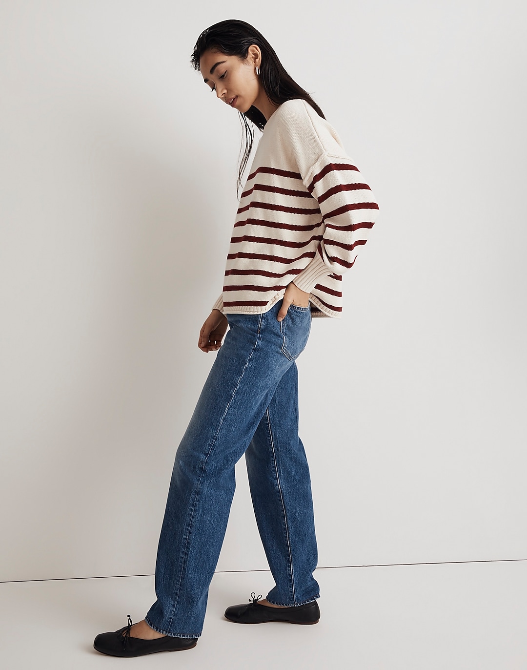 Conway Pullover Sweater in Stripe | Madewell
