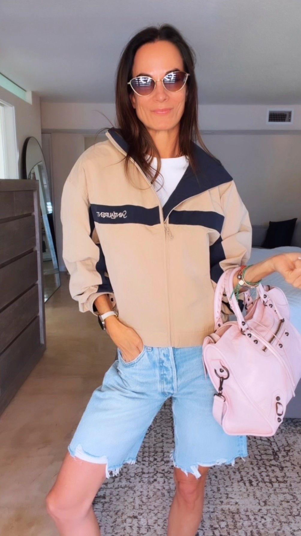 The internet is still debating jorts… and honestly, I’m here for the chaos. 😏

Love them or hate them, these oversized denim shorts have become one of my favorite summer staples. I paired them with a classic white YSL tank, topped it off with a YSL jacket, slipped on my dad sandals, and added a little Balenciaga because balance is important. 😂

Proof that your entire outfit doesn’t have to cost a fortune… but it absolutely can if you’re feeling a little extra.

Fashion rules? Never heard of her.

Wearing 23 in shorts and XS tank

#NicoleColeeStyle #SummerStyle #OOTDInspo #DenimStyle #CasualChic

#LTKdayinmylife #LTKgrwm #LTKootd