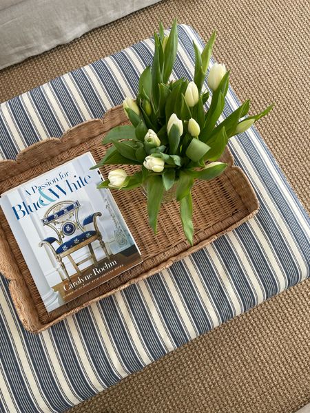 Cozy sunday at home in our new family room. This scalloped woven tray is one of my favorite decor pieces. 

#LTKhome #LTKfamily