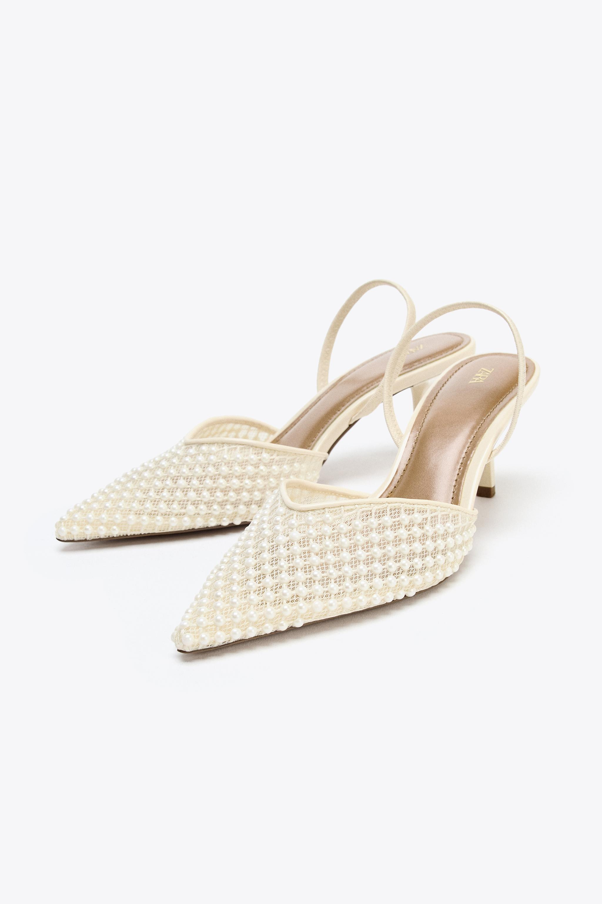PEARL SLINGBACK SHOES | Zara UK