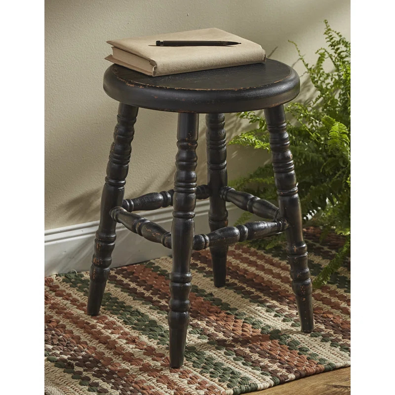 Connoquenessing Solid Wood Accent Stool | Wayfair North America