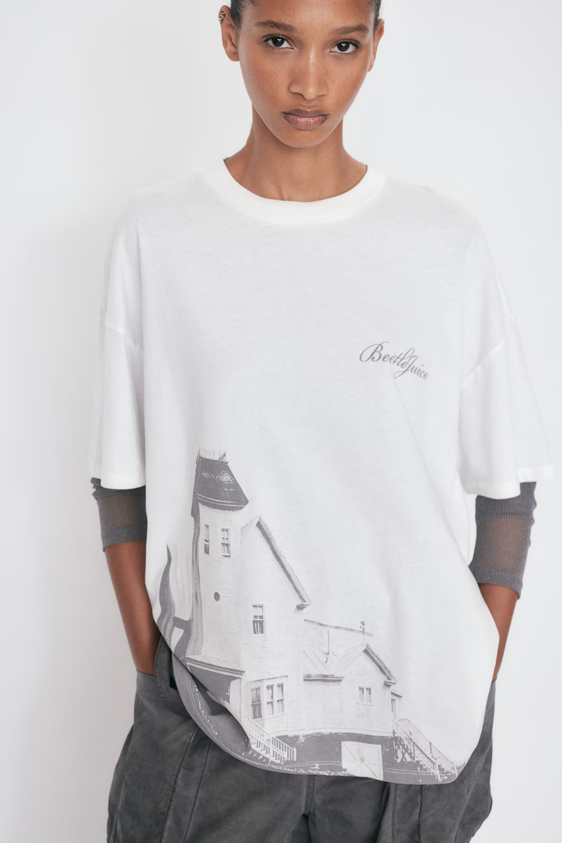 Oversized Printed T-shirt | H&M (US + CA)