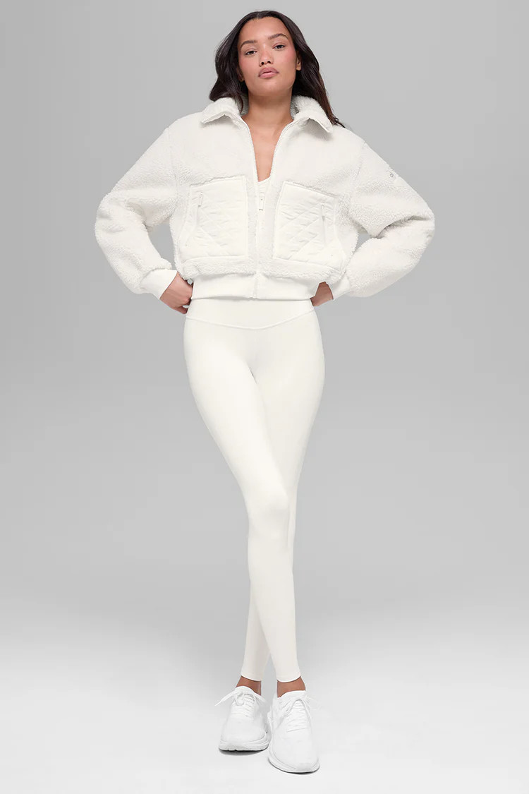 Sherpa Edge Bomber - Ivory | Alo Yoga (US)