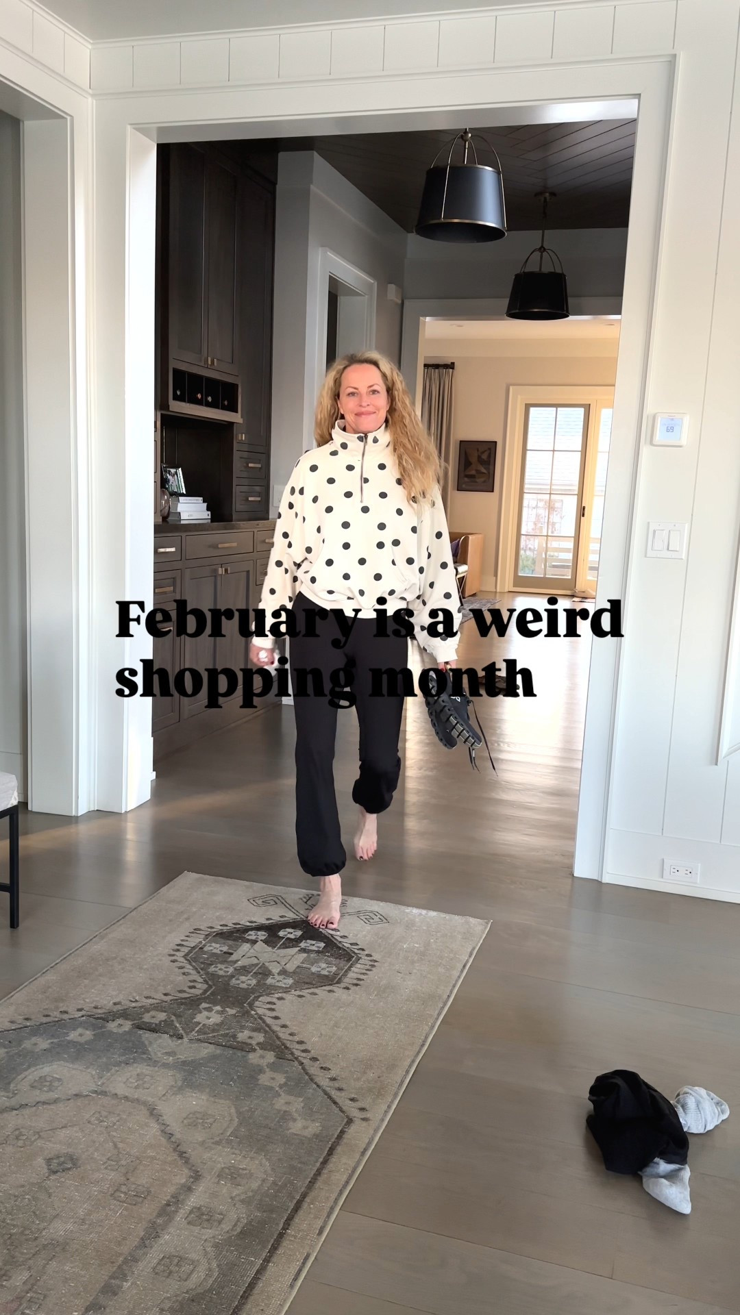 This is the cutest sweatshirt EVER!
I have loved polka dots. I can remember I had a pink polka dot outfit in high school, my history teacher thought I was silly.
Also, love the idea of a new style black legging. The bottom of the leg is just a little bit of a bubble. So fun!


#LTKfitnessgoals #LTKootd #LTKActive