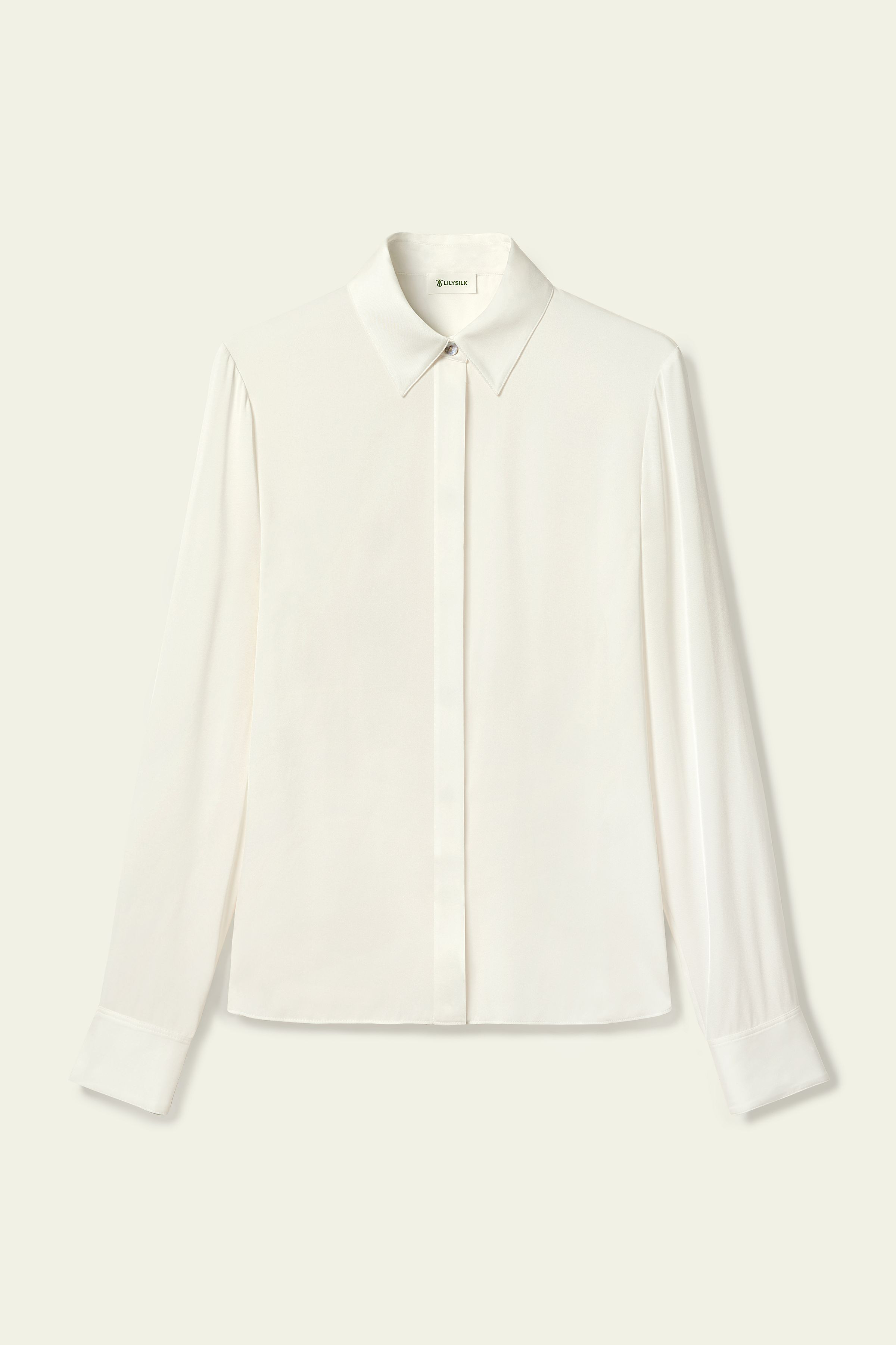 Elegant Silhouette Silk Shirt | LilySilk