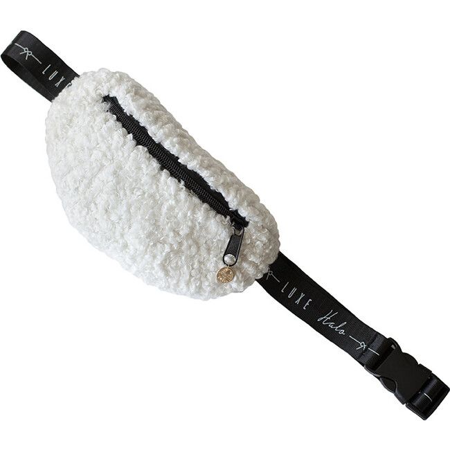 Halo Luxe | Sherpa Belt Bag Off White (White Cream) | Maisonette | Maisonette
