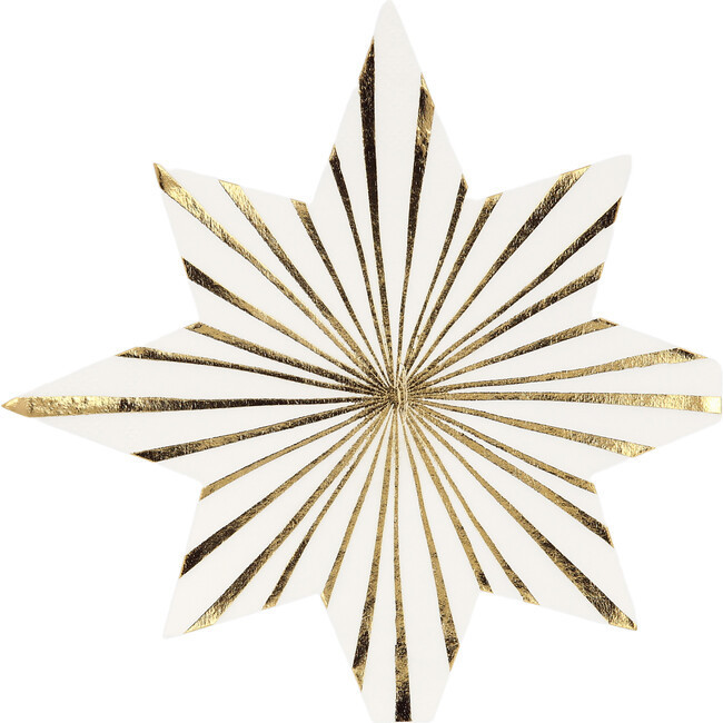 Gold Stripe Star Napkins | Maisonette