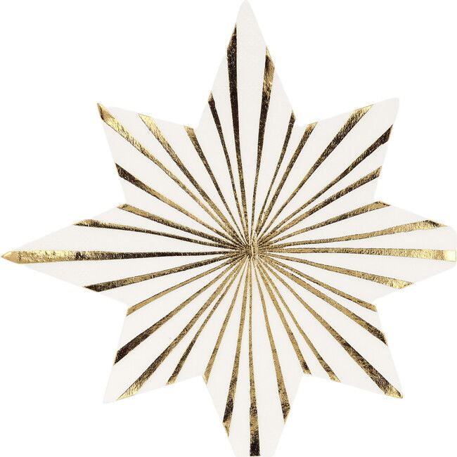 Gold Stripe Star Napkins | Maisonette
