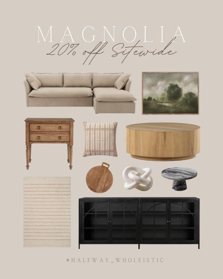 Take 20% off sitewide right now on Magnolia - save on home decor and furniture!

#sideboard #sofa #livingroom #art #coffeetable 

#LTKsalealert #LTKSeasonal #LTKhome