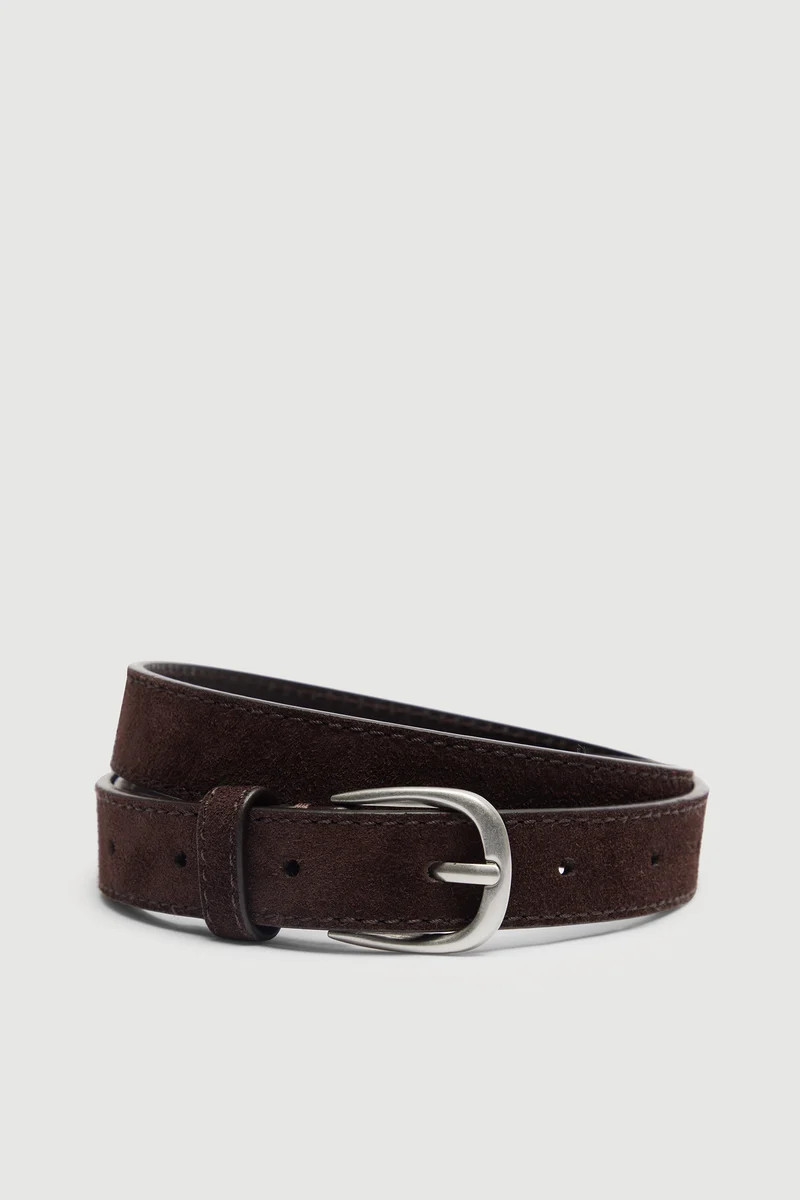 Womens Slim Suede Belt | Assembly Label