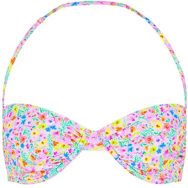 Women's Kulani Kinis Retro Balconette Bra Swim Bikini Top Juniors Medium Moonflower | Scheels