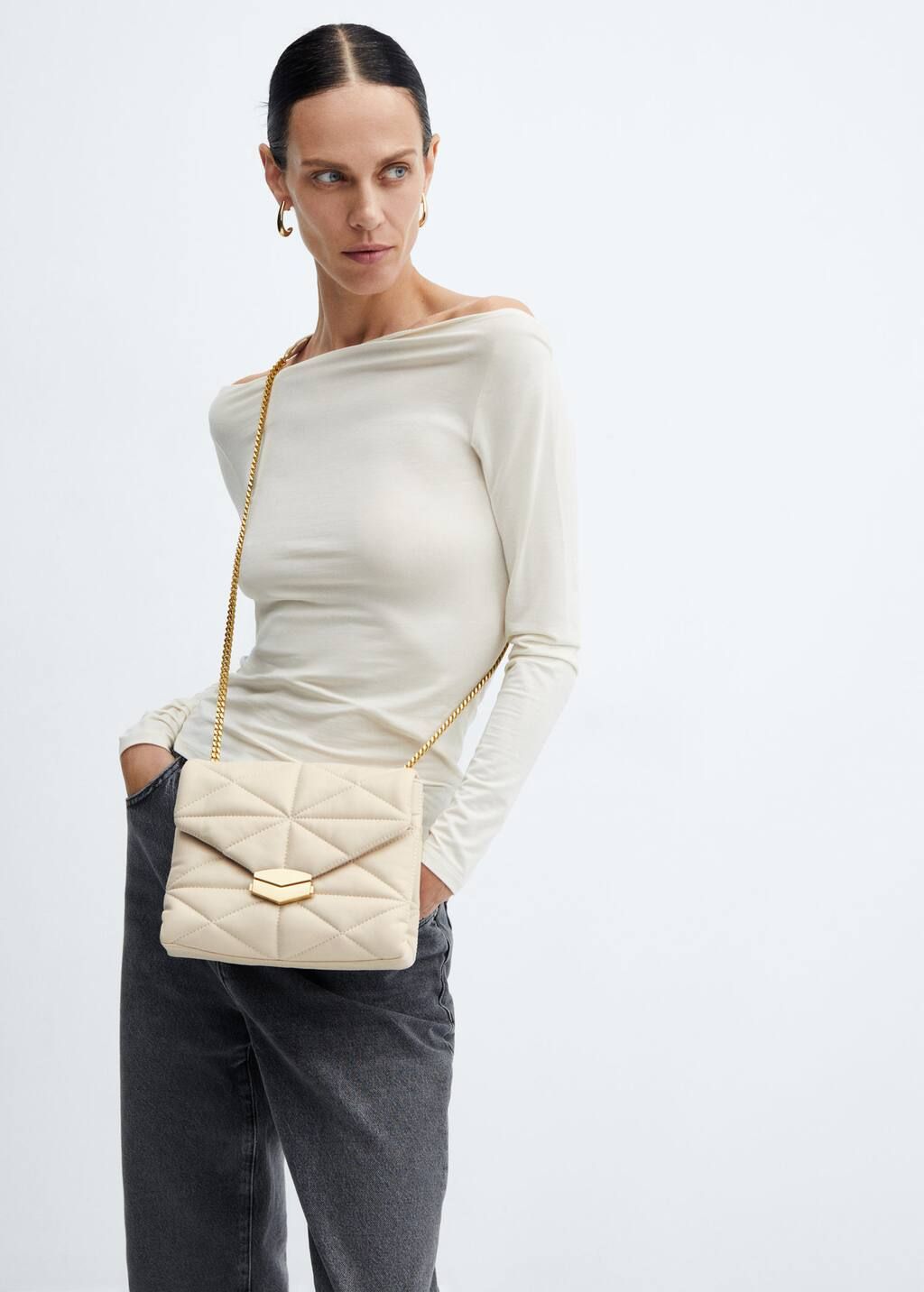 Puffer flap bag | MANGO (US)