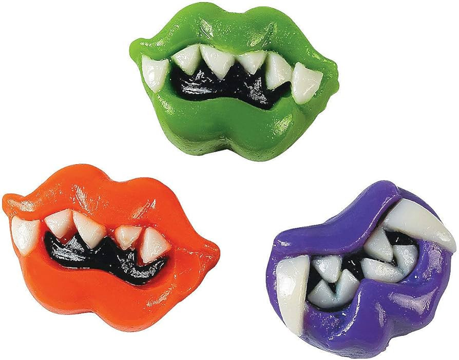 Fun Express Lizard Lip Candy, 46 Pieces, Individually Wrapped, Halloween and Monster Spooky Candy... | Amazon (US)