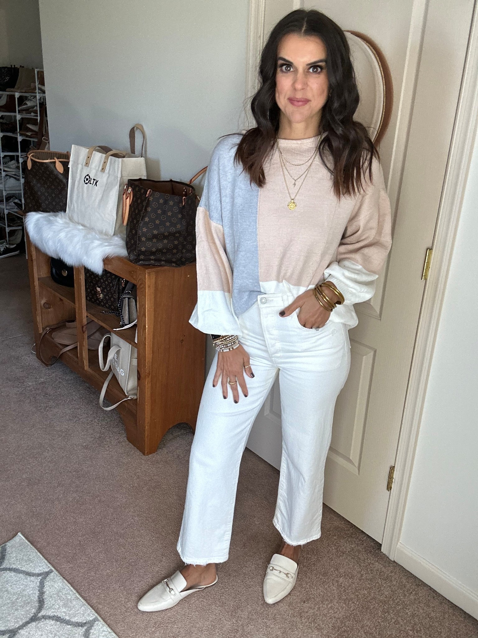 Size small in sweater size 26 in jeans 

#LTKFindsUnder100 #LTKSeasonal